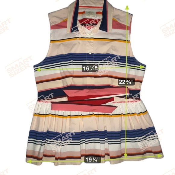 Kate Spade New York Spring 2017 Ready-to-Wear... live Colorfully Top Size M - Picture 10 of 12